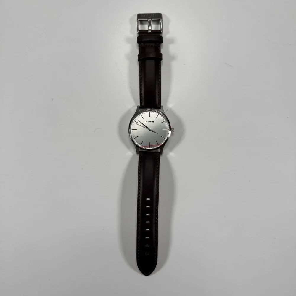 MVMT MT01-SBR Watch Quick Release‎ Brown Leather Straps 316L Stainless Steel